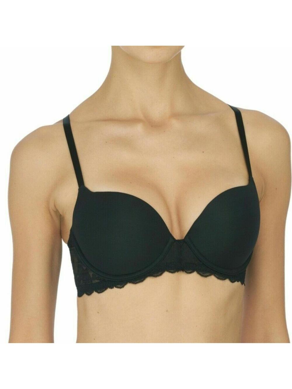 NATORI BRA 36DDD #721211 STATEMENT CONTOUR UNDERWIRE BRA BLACK